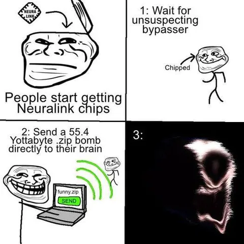 Neuralink Zip Bomb Troll