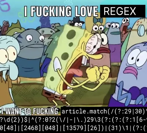 I Fucking Love Regex SpongeBob