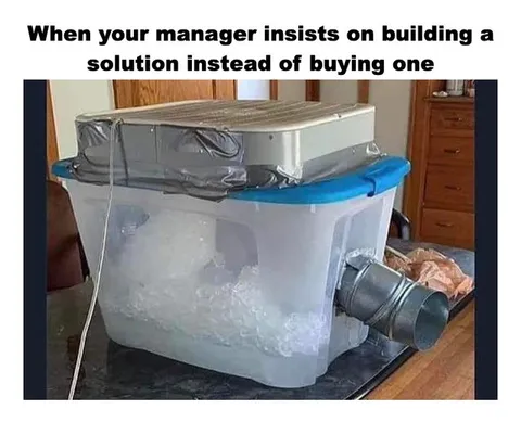 Manager Builds an Ice Machine