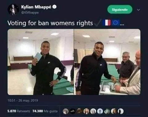 Mbappé Voting for Women’s Rights Ban