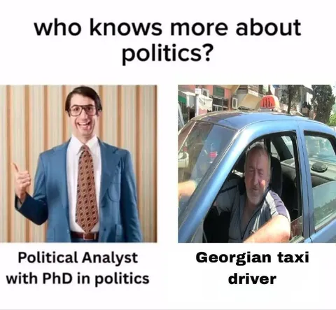 Georgian Taxi Driver Knows Politics
