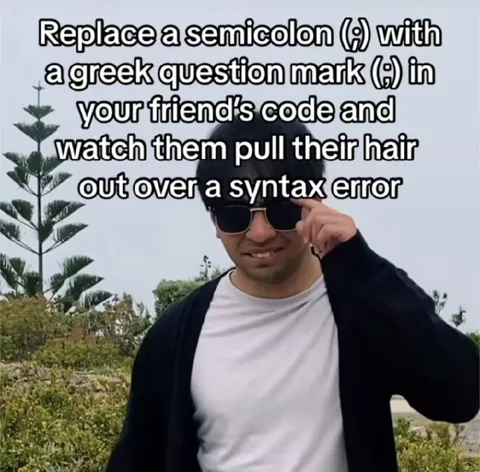 Syntax Error Prank