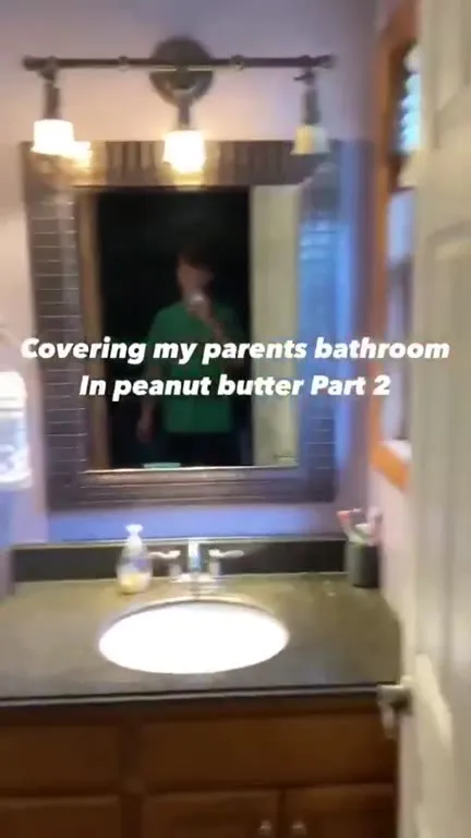 Parents' Bathroom Peanut Butter Prank