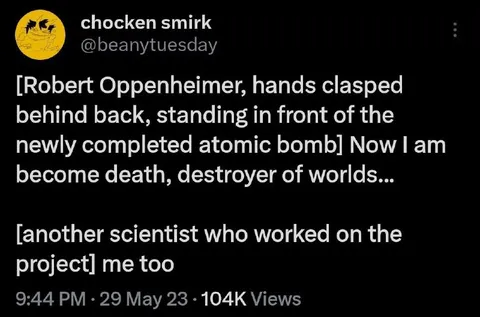 Oppenheimer Says Me Too