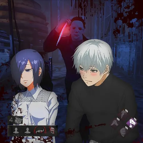 Kaneki and Touka in Dead by Daylight