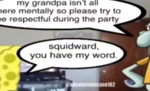 Squidward Explodes at Grandpa’s Birthday
