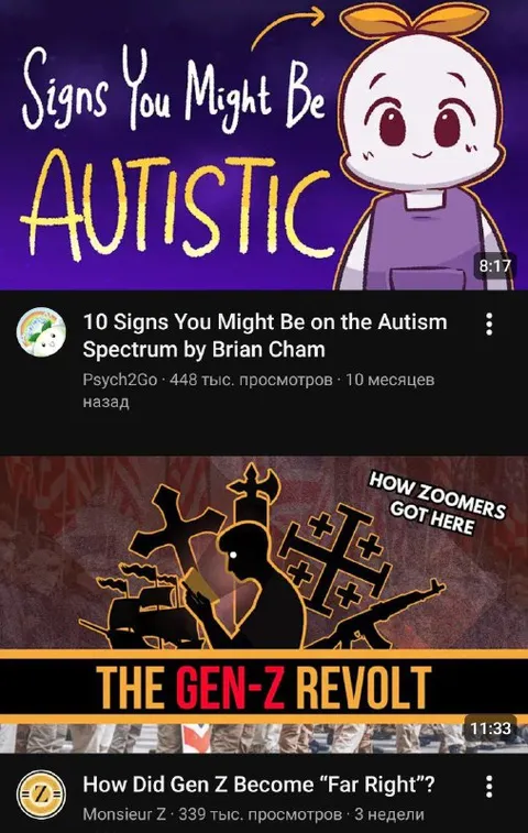 Autism Signs and Gen Z Far Right
