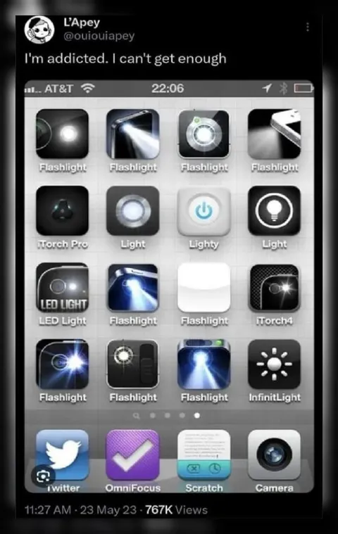 Addicted to Flashlight Apps