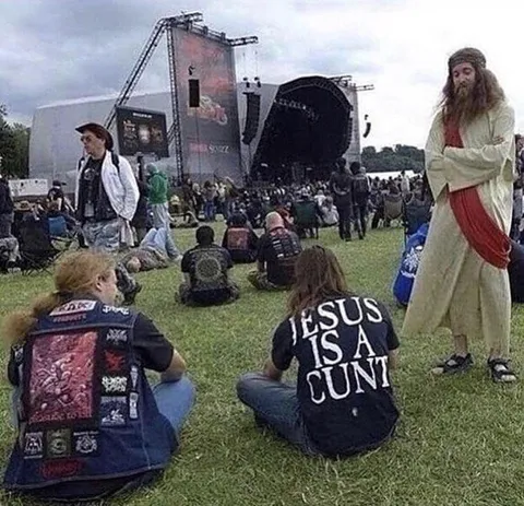 Jesus at a Metal Festival