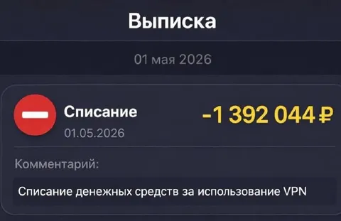 Списание за использование VPN