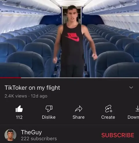 TikToker Dancing on My Flight