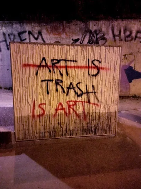 Trash Is Art Graffiti