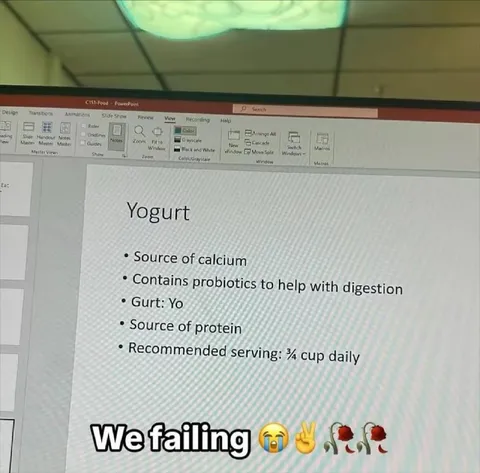 We Failing Yogurt Presentation