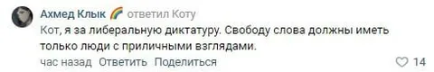 Либеральная диктатура для кота