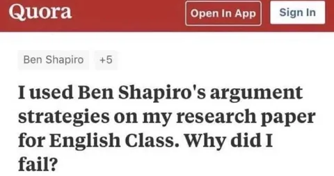 Ben Shapiro Argument Fails English Class