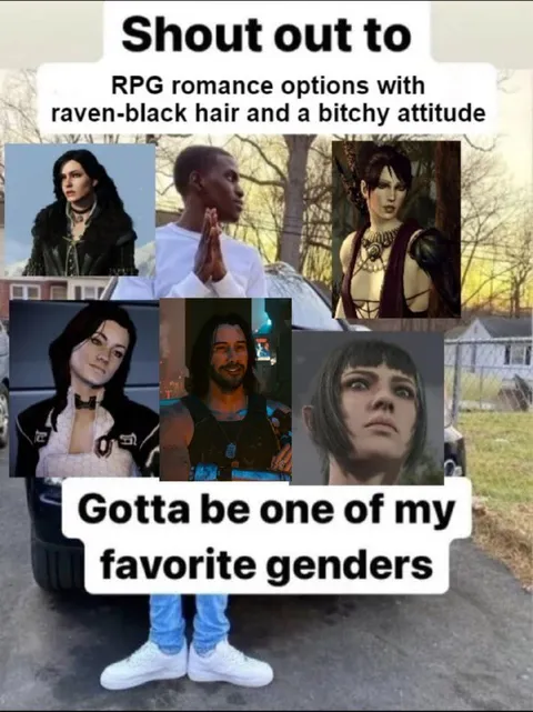 Raven-Haired Bitchy RPG Romance Options