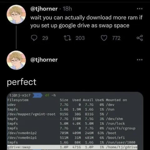 Google Drive Downloadable RAM