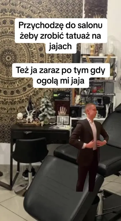 Tatuaż na jajach i golenie