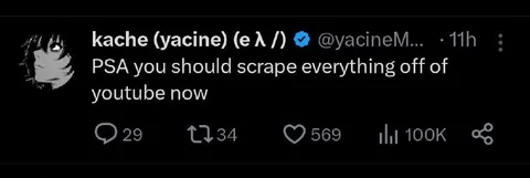 Scrape Everything Off YouTube
