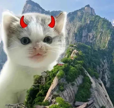 Дьявольский кот на горе