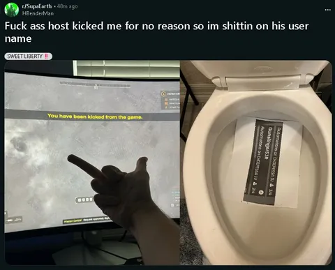Kicked From Game Toilet Revenge