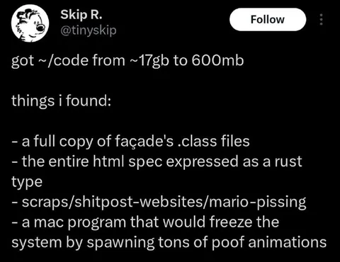 17GB Code Shrunk to 600MB