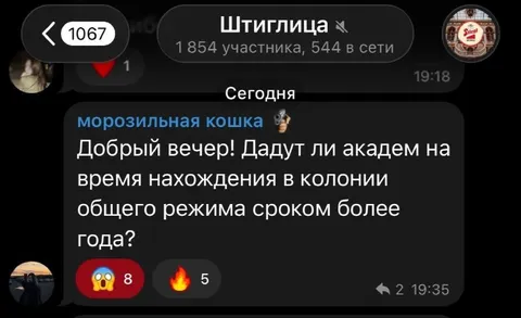 Академический отпуск в колонии