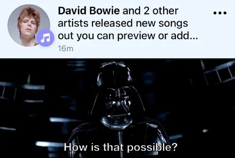 Darth Vader Questions David Bowie