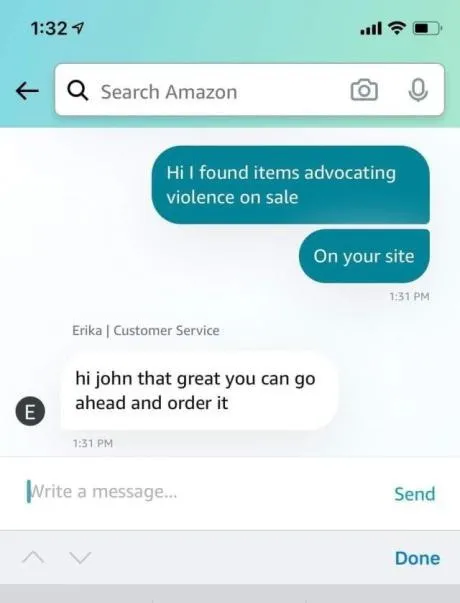 Amazon Customer Service Violence