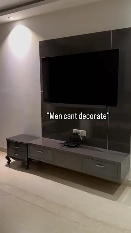 Men Can't Decorate TV Stand