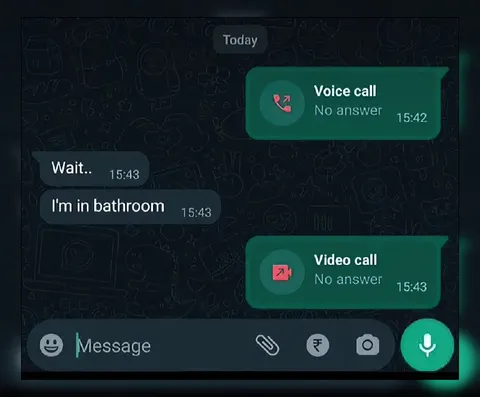 Calls Ignored in the Bathroom