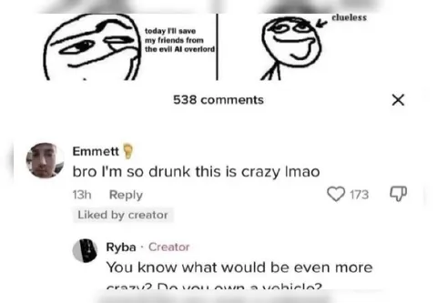 Drunk Commenter Misses the AI Joke