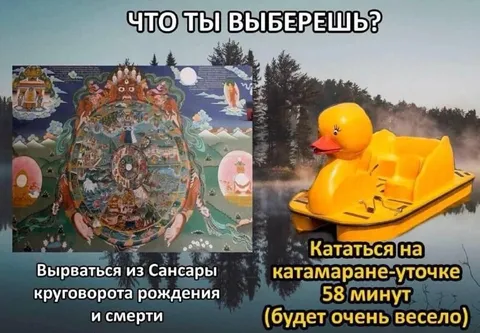 Выбраться из сансары или катамаран-уточка