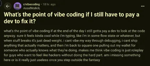 Vibe Coding Still Needs Developers