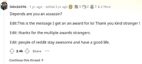 Depends Are You an Assassin