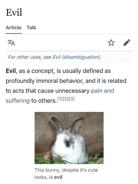 Evil Bunny Wikipedia Screenshot