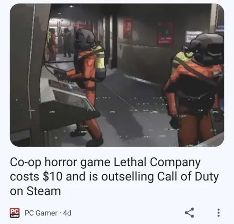 Lethal Company Outsells Call of Duty