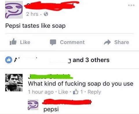 Pepsi Tastes Like Soap