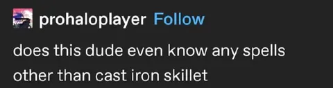 Cast Iron Skillet Spell