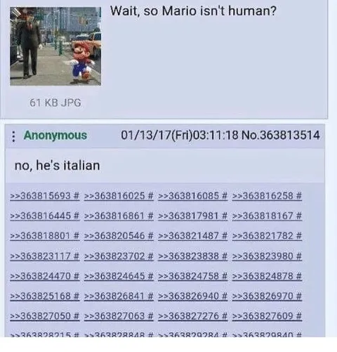 Mario Isn’t Human