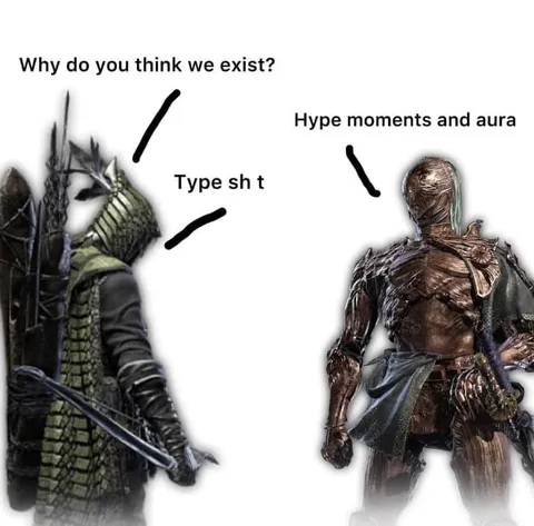 Type shit versus hype aura