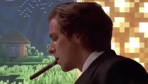 Деловой человек в мире Minecraft