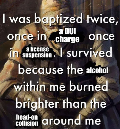 Alcohol Survives the Collision