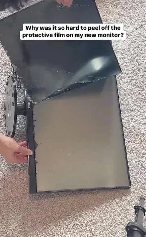 Impossible Monitor Film Peel