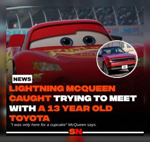 Lightning McQueen Meets a 13-Year-Old Toyota