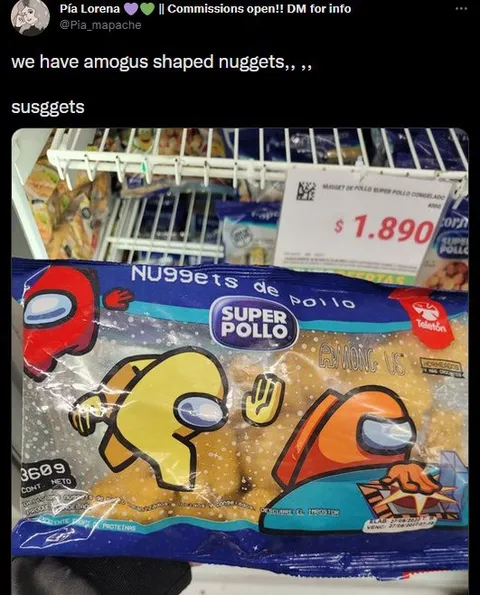 Among Us chicken nuggets
