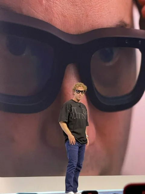 Tiny Man Under Giant Glasses
