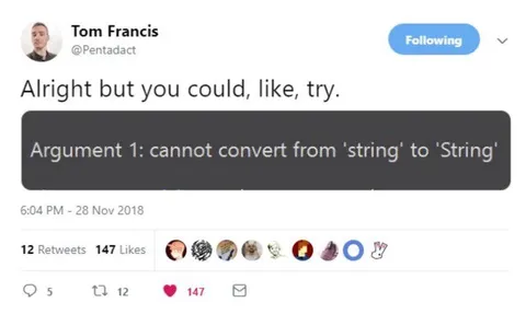Cannot Convert String Types