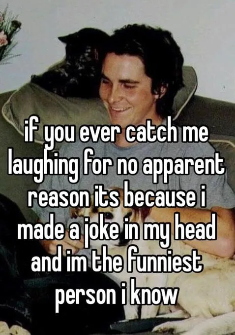 Laughing at My Own Joke