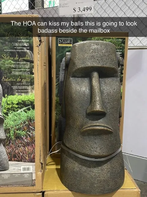HOA Mailbox Statue